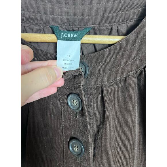 J. Crew Factory Brown Corduroy Dress- Pockets! - Picture 3 of 5